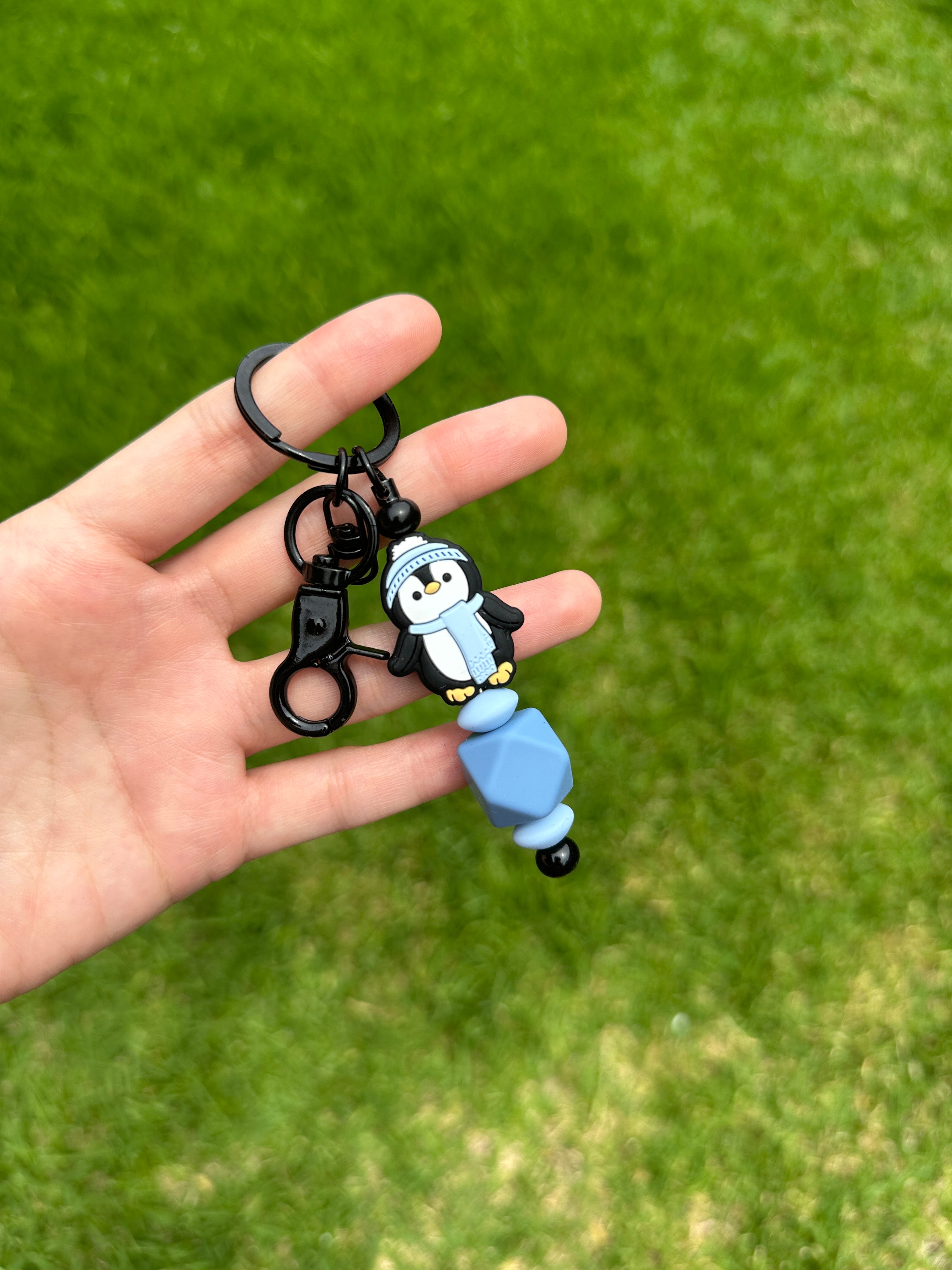 Penguin Keychain (Blue)