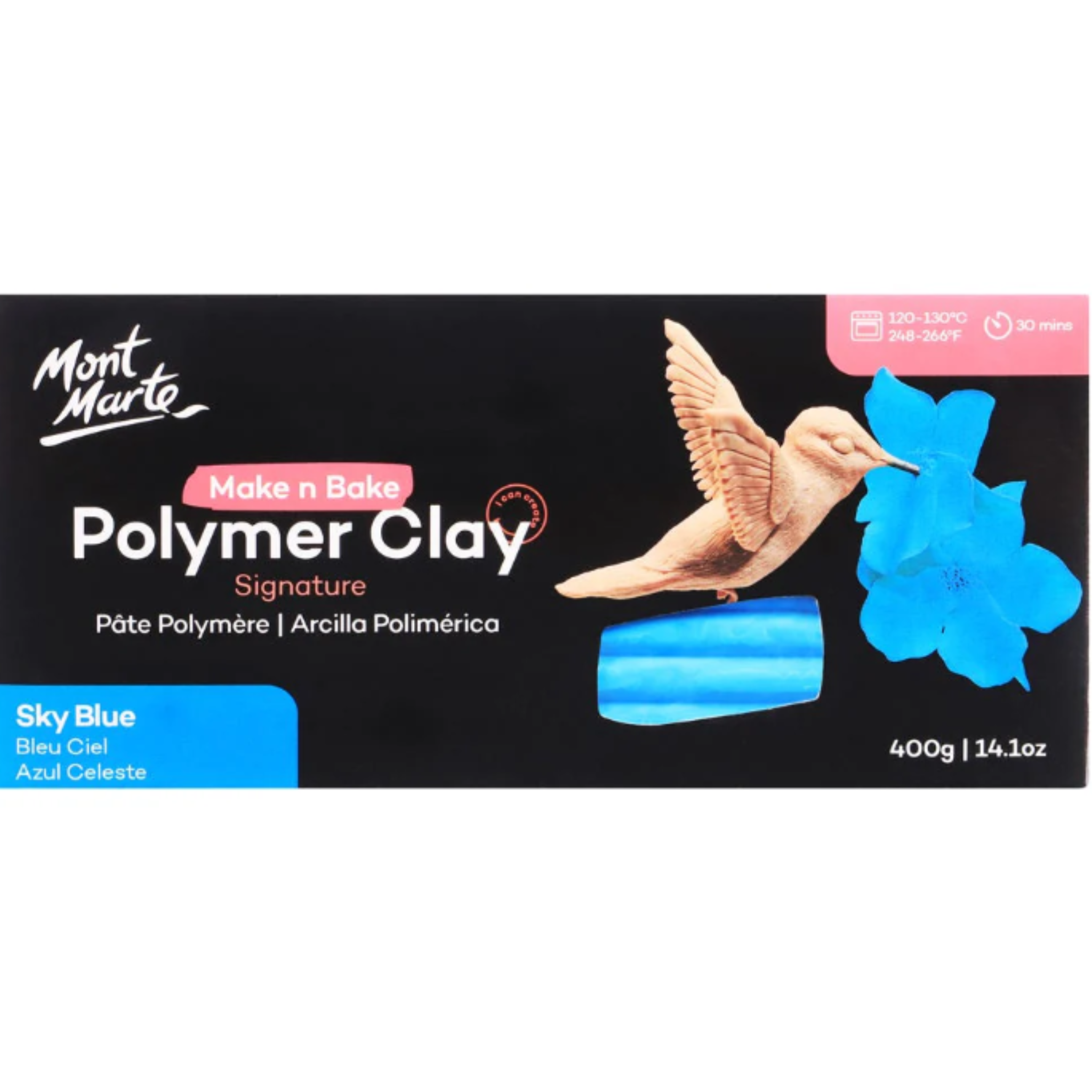Make n Bake Polymer Clay Signature 400g (14.1oz) - Sky Blue