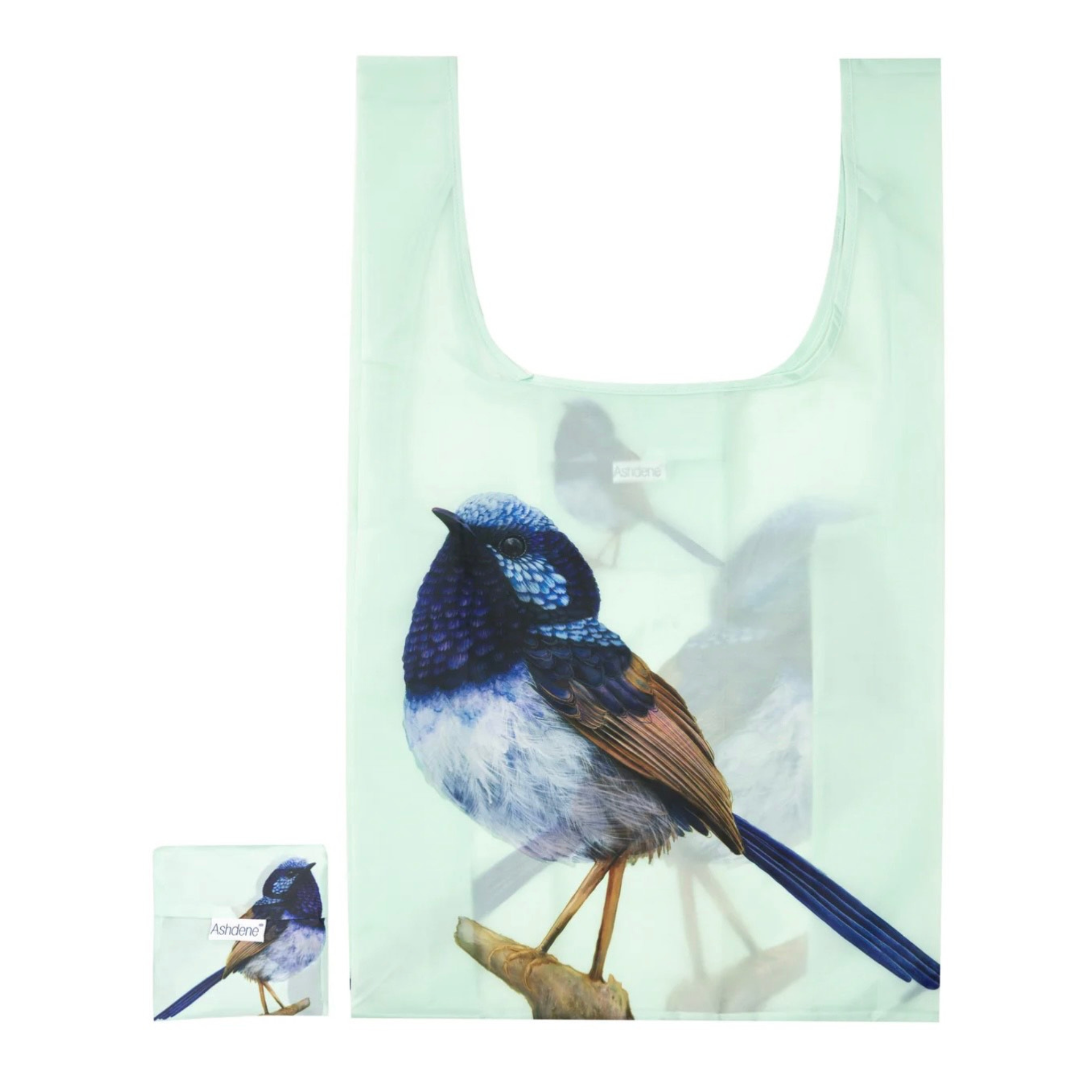 Modern Birds Wren Reusable Tote Bag