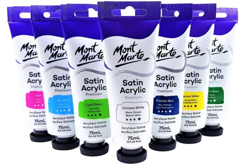 Premium Satin Acrylic Paint 75ml (2.5oz)