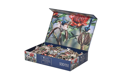 Aus Bird & Flora Blue Wren 500 Piece Puzzle