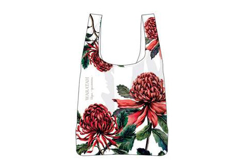 Aus Floral Emblems Waratah Rpet Shopping Bag