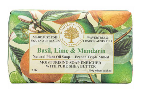 Basil Lime Mandarin Soap Bar 200G