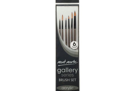 Gallery Series Brush Set Acrylic 6pce