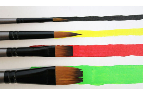 Gallery Series Brush Set Acrylic 4pce