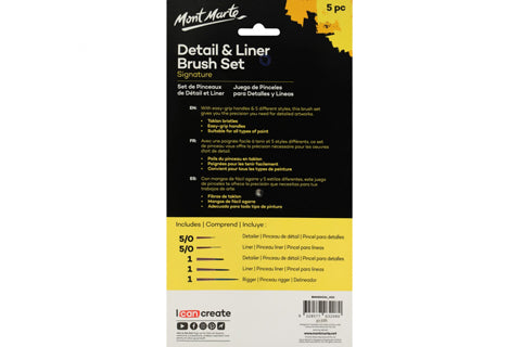 Signature Detail & Liner Brush Set 5pc