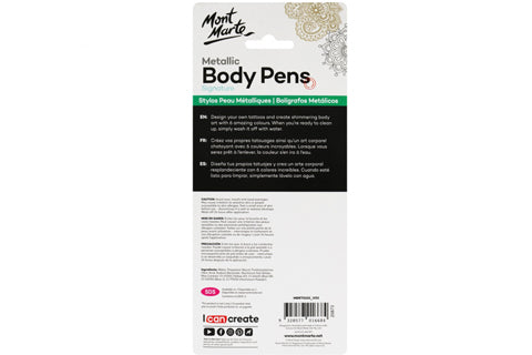 Signature Metallic Body Pens 6pc