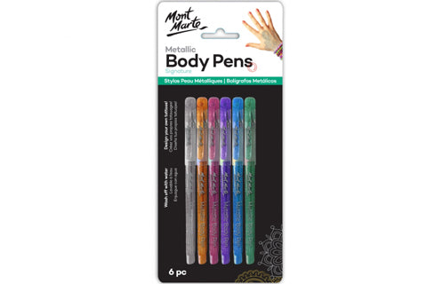 Signature Metallic Body Pens 6pc