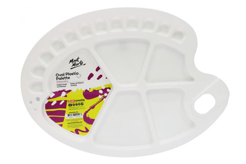 Discovery Oval Plastic Palette 34 x 25cm (13.3 x 9.8in)