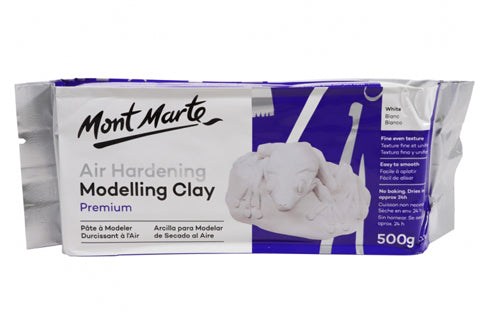 Premium Air Hardening Modelling Clay - White 500gms