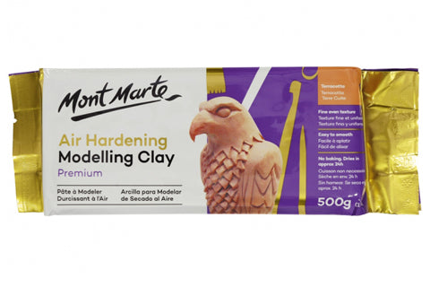 Premium Air Hardening Modelling Clay - Terracotta 500g (1.1lb)
