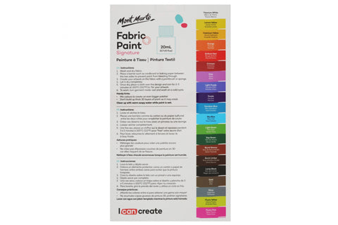 Signature Fabric Paints 20pc x 20ml (0.7oz)