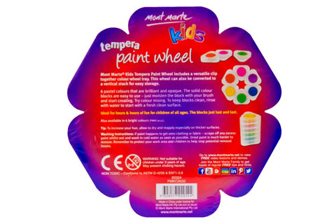 Kids Tempera Paint Wheel Pastel